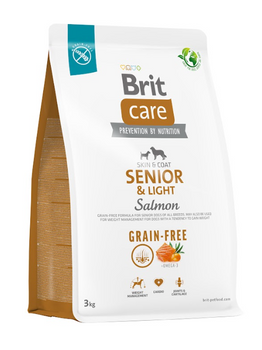 BRIT CARE Perro Grain-free Senior & Light Salmón 3kg