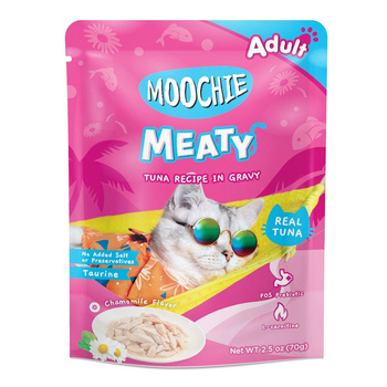 MOOCHIE Tuna In Gravy 70g comida húmeda para gatos (Atún y manzanilla en salsa)