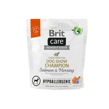 BRIT CARE Dog Hypoallergenic Dog Show Champion Salmón y Arenque 1kg