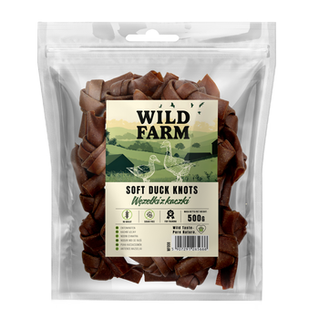 WILD FARM Duck Knots 500g golosinas para perros