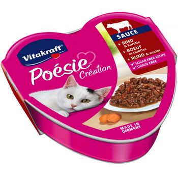 Vitakraft Poesie Alimento para Gatos Carne y Zanahorias 85g
