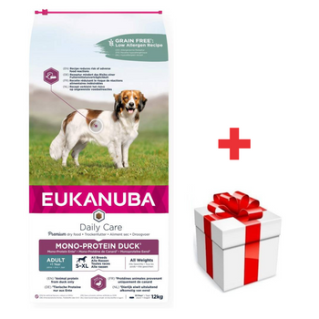 EUKANUBA-Adult Daily Care Pato monoproteico-12kg + sorpresa para el perro