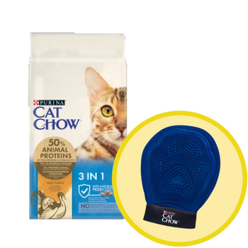 Purina Cat Chow Special Care 3w1 15kg + Guante de aseo - Cat Chow