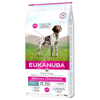 Eukanuba Dog Dry Premium Working & Endurance Pollo Bolsa 15kg + sorpresa GRATUITA