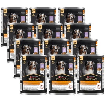 PRO PLAN Everyday Nutrition Alimento para perros adultos rico en pavo en gelatina 12x400 g