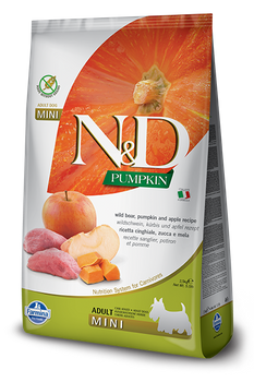Farmina N&D Pumpkin Grain Free Canine Adult Mini Jabalí&Manzana 800g