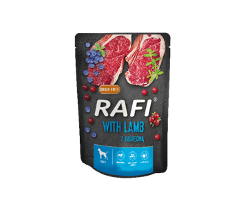 Dolina Noteci Rafi con Cordero para Perros (Paquete Negro) 12x300g