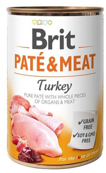Brit Pate & Meat Pavo 800g