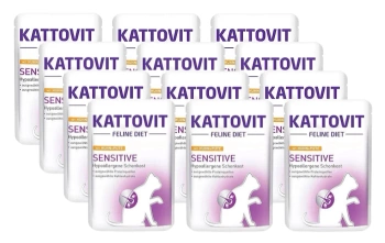 Kattovit Sensitive Pollo con Pavo 12x85g