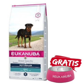 Eukanuba Adulto Rottweiler 12kg + ¡Cuenco GRATIS!