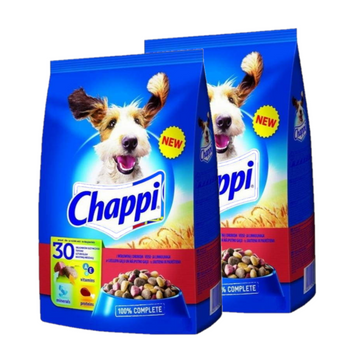 Chappi Alimento Seco para Perros con Carne de Buey, Aves y Verduras 2x9kg