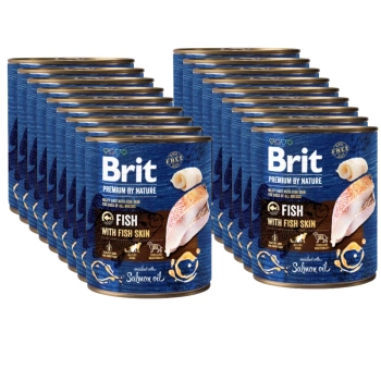 Brit Premium By Nature Pescado Con Piel 18x800g