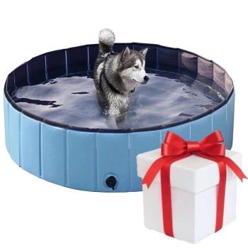 Piscina para perros, 80x20cm + ¡Sorpresa para tu Perro GRATIS!