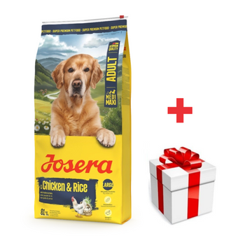 JOSERA Medi/Maxi Chicken & Rice 2x12,5kg + sorpresa para el perro