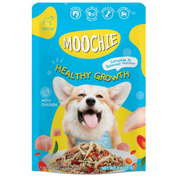 MOOCHIE Crecimiento Saludable con Pollo 85g alimento húmedo para perros con pollo