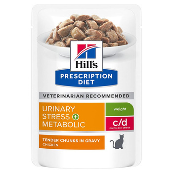 HILL'S PD Prescription Diet Feline c/d Urinary Stress + Metabolic Pollo 85g sobre