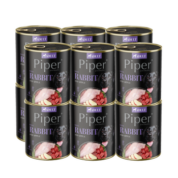 DOLINA NOTECI Piper para perros con conejo y manzana 12x800g