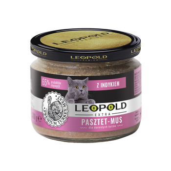 Leopold Pate Mousse con carne de pavo para gatos 300g (Tarro)