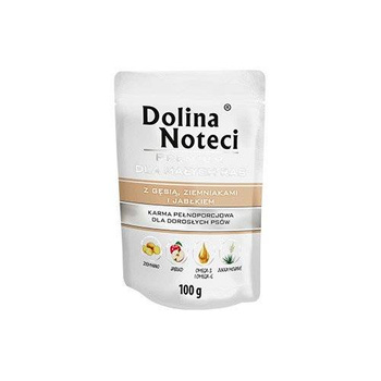 Dolina Noteci Premium para perros pequeños con oca, patata y manzana 10x100g