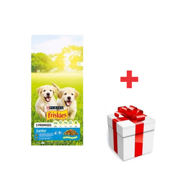 PURINA Friskies Junior 15kg + ¡Sorpresa para el Perro GRATIS!