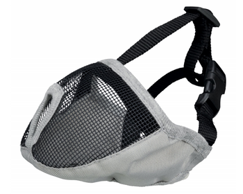 Bozal Trixie S-M para perro de pelo corto Gris