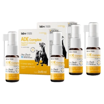 Lab-v ADE Complex - Complejo de vitaminas A, D y E en spray para perros y gatos 2x(2 x 10 ml)