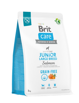 BRIT CARE Dog Grain-free Junior Large Breed Salmón 3kg
