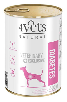 Dolina Noteci 4Vets Diabetes para perros 12x400g