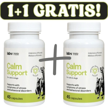 LAB-V Calm Support - Apoyo para los síntomas del estrés y los trastornos del comportamiento 45 cápsulas 1+1 GRATIS!!!