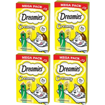 DREAMIES Cremoso con queso y hierba gatera 4x(12x10g)