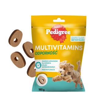 PEDIGREE Multivitaminas Inmunidad alimento complementario para perros adultos, sabor pollo 180 g