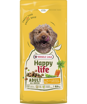 VERSELE-LAGA Happy Life Adult with Chicken 12.5kg - Pienso para perros adultos con pollo