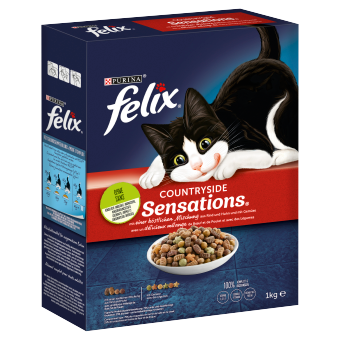 Felix Countryside Sensations con una mezcla de ternera y pollo y verduras 1kg