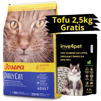 Josera Daily Cat 10kg + arena GRATIS