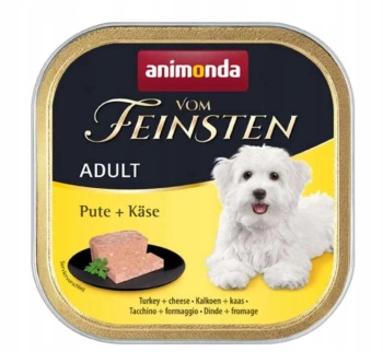 Animonda Vom Feinsten Perro Adulto Pavo con Queso 150g