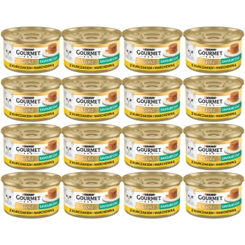 Purina Gourmet Gold Pastel salado con pollo y zanahorias 48x85g