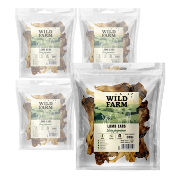 WILD FARM orejas de cordero 4x300g golosinas para perros