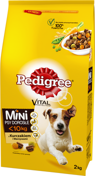 Pedigree Pienso para perros pequeños adultos con pollo y verduras 2kg
