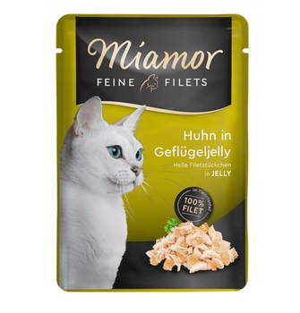 Miamor Feine Filets - comida húmeda para gatos pollo en gelatina de ave 100g