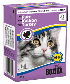 BOZITA Gato Trozos de Pavo en Gelatina 370g