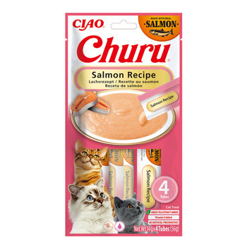 INABA CAT CHURU Receta Salmón 4x14g