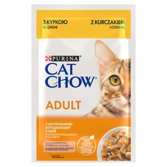 Purina Cat Chow Adultos Pollo y Calabacín 85g