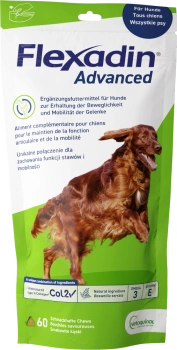 VETOQUINOL Flexadin Advanced Alimento Dietético Complementario para Perros 180 g (60 bocados)