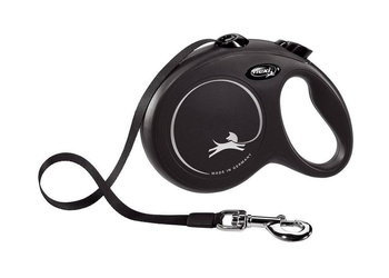 Flexi Leash New Classic S Cinta 5m Hasta 15kg Negro