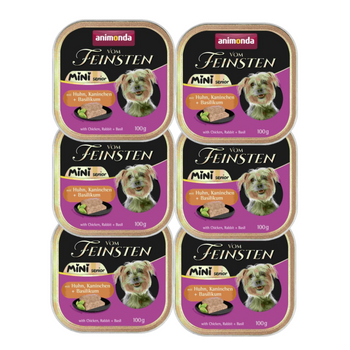 ANIMONDA Vom Feinsten mini senior pollo/conejo  6x100g