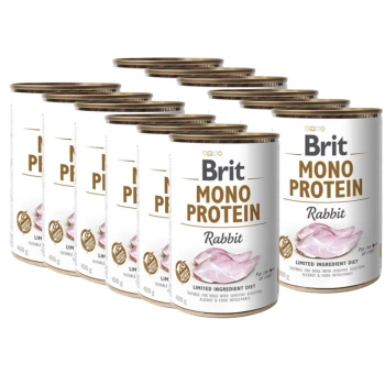 BRIT MONO PROTEIN RABBIT 12 x 400 g