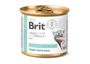 Brit Grain Free Veterinary Diet Cat Struvite Pavo con guisantes 200g
