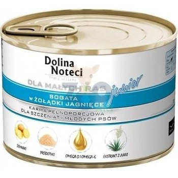 Dolina Noteci Premium para Perros Pequeños Junior Rico en Mollejas de Cordero 185g