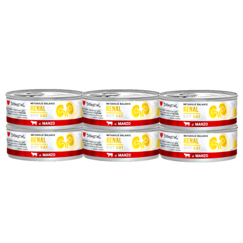 Alimento húmedo para gatos Disugual Veterinary RENAL de ternera (adulto) 6x85 g