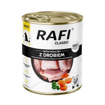 DOLINA NOTECI Comida húmeda para perros Rafi Classic con ave 800g